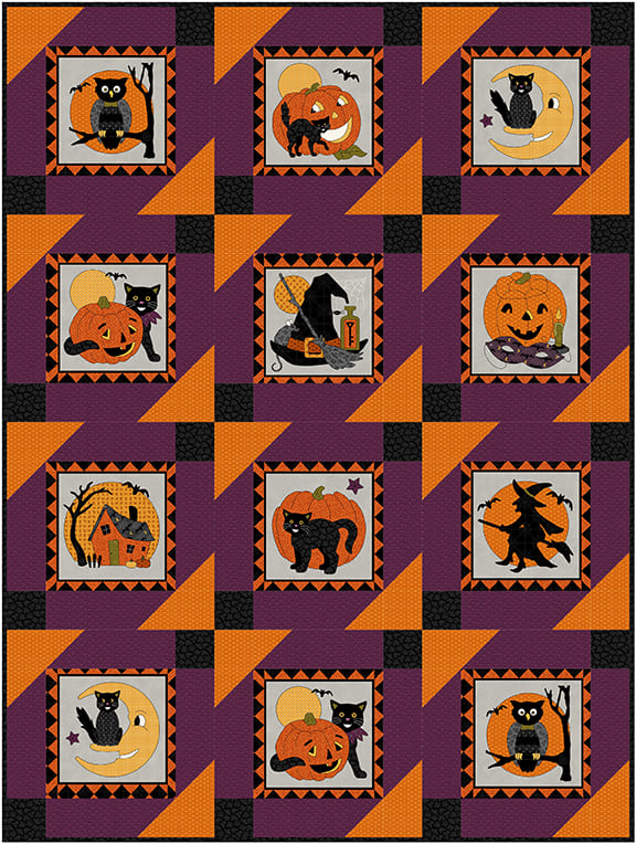 No Tricks, Just Treats by Hannah West ~ Ahoy Quilt Kit - 1 Left!