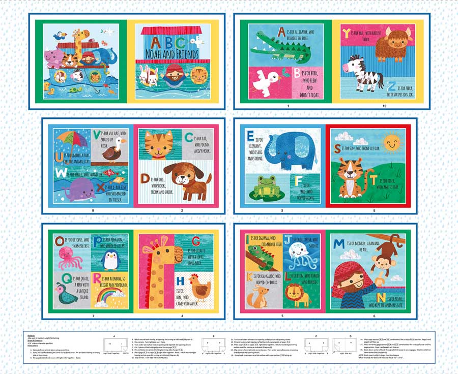 Noah and Friends by Lindsey Sagar : Fabric Bundles with Panels