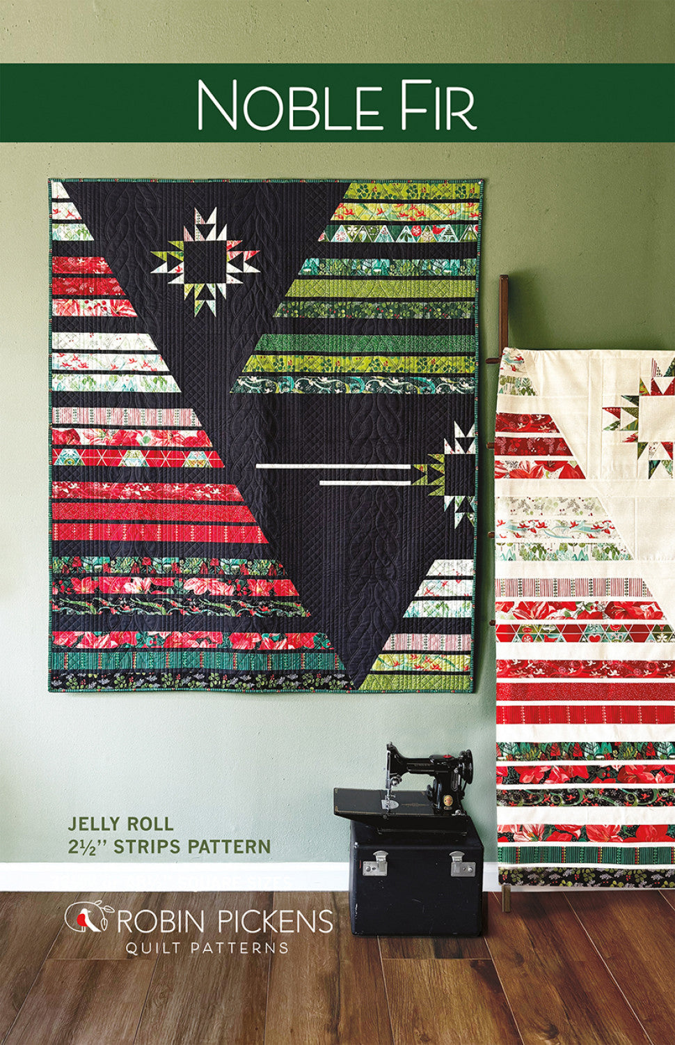 Noble Fir Quilt Pattern featuring Winterly by Robin Pickens