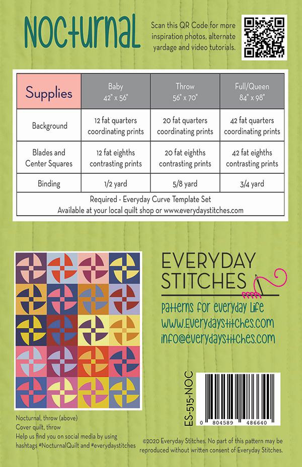 Nocturnal Quilt Pattern by Everyday Stitches