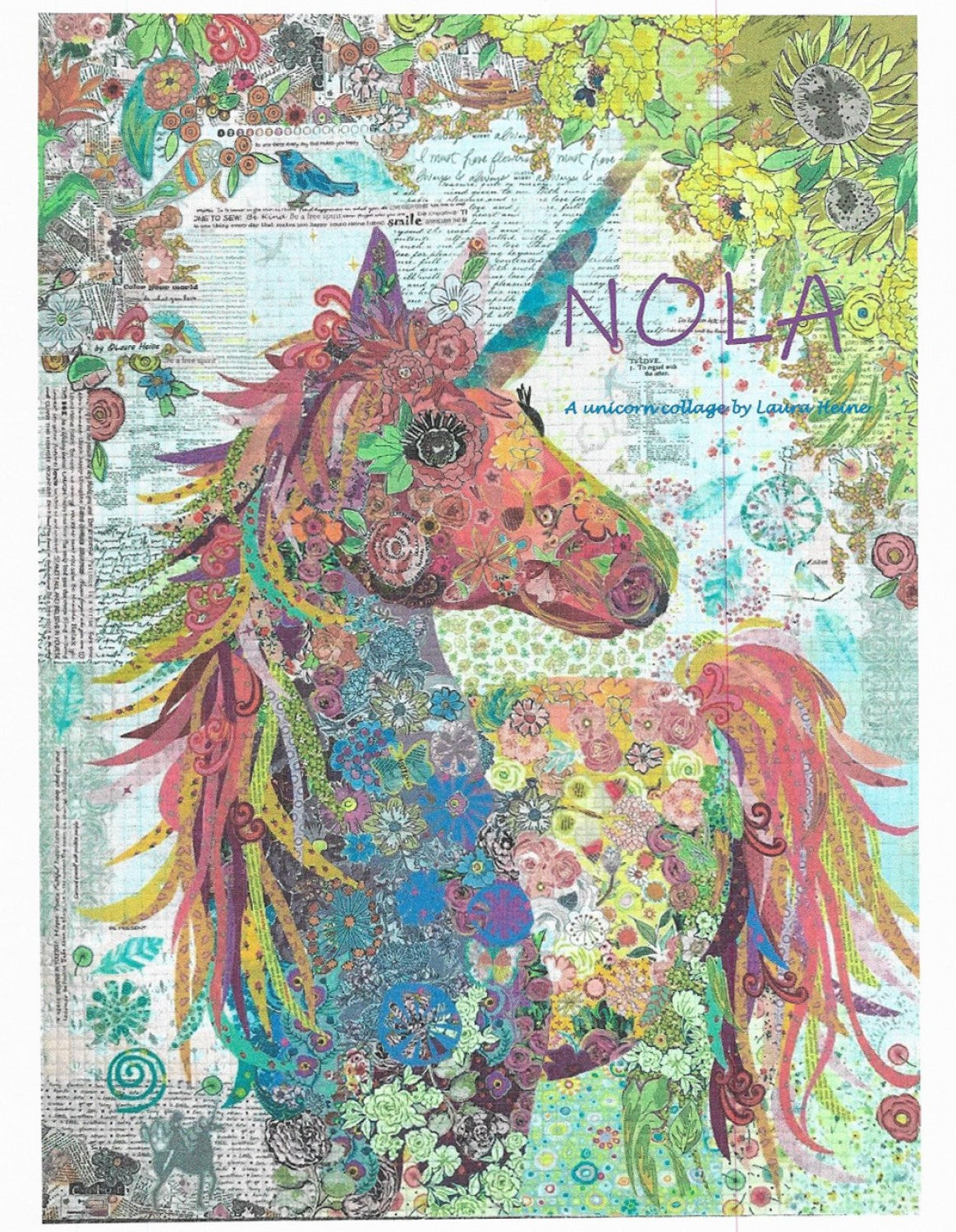 Nola A Unicorn Pattern by Laura Heine