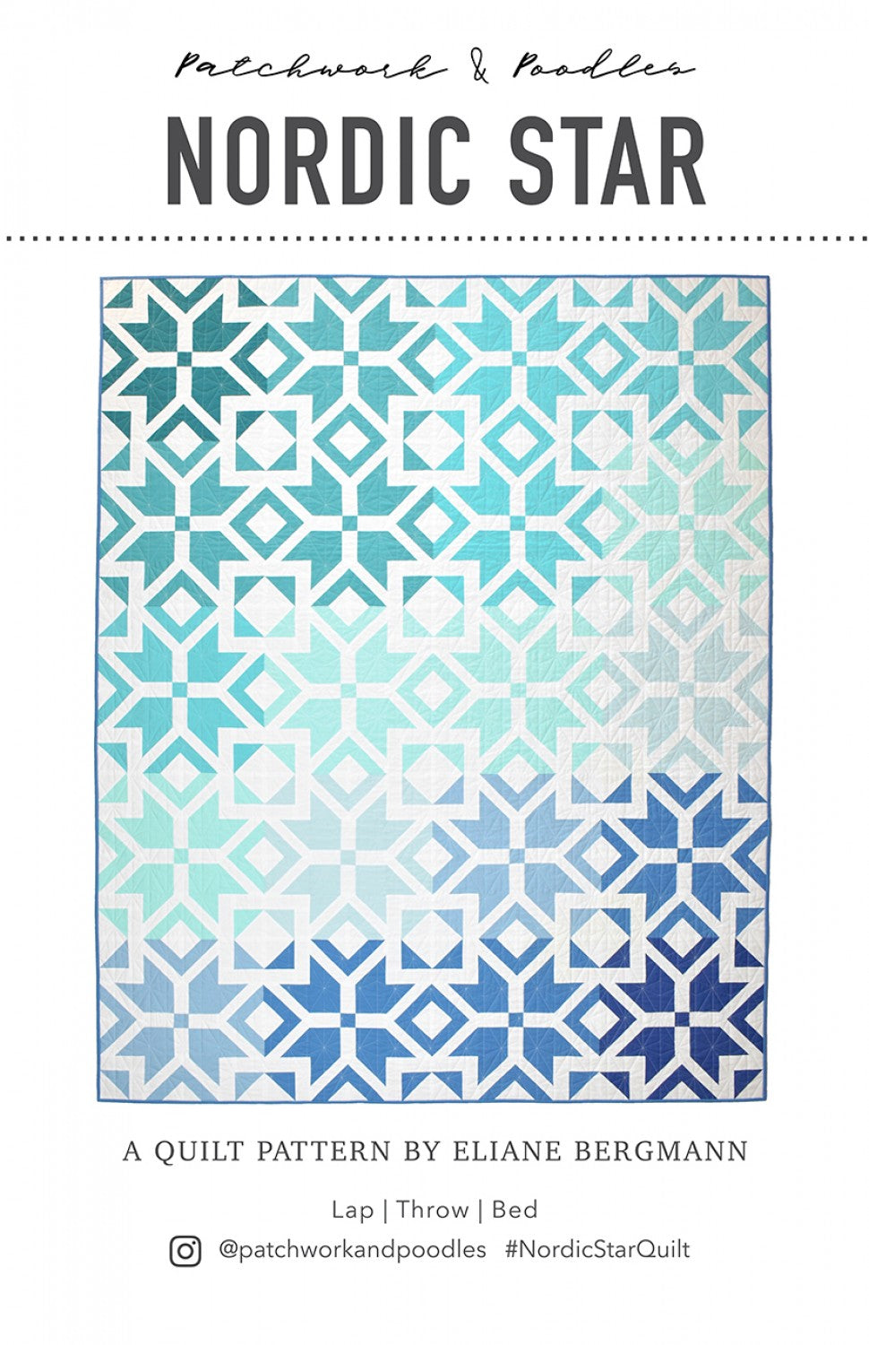 Nordic Star Quilt Pattern by Patchwork & Poodles