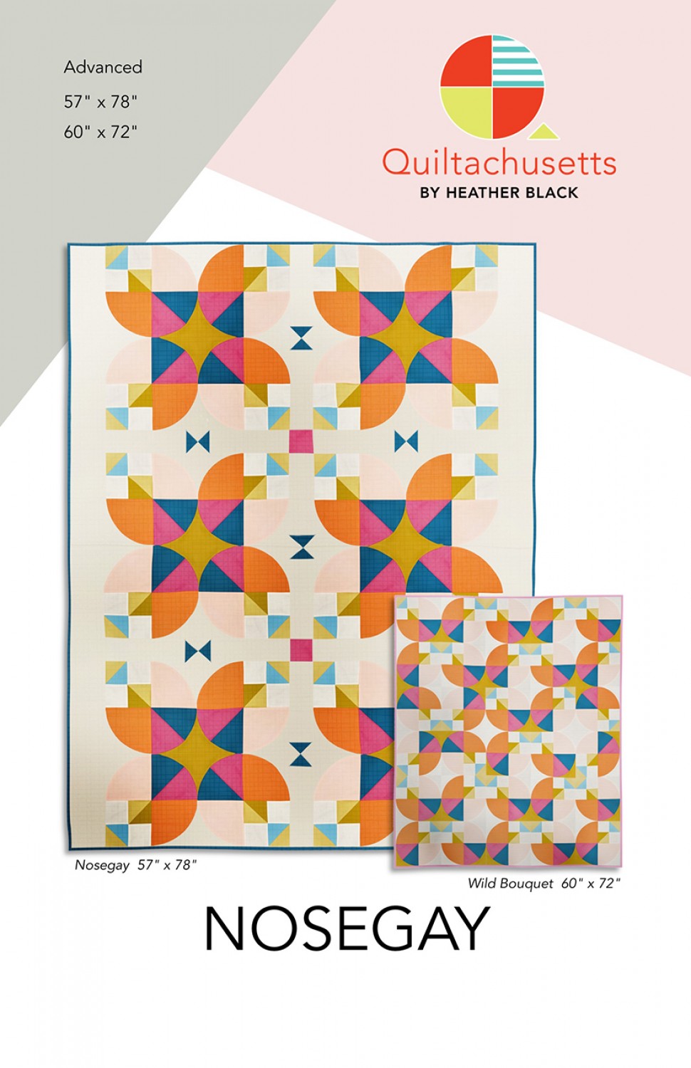 Nosegay Quilt Pattern by Quiltachusetts