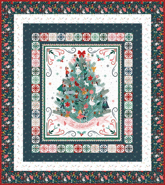 Nutcracker Tradition by Jennifer Long : Decorate The Tree Panel Quilt Kit
