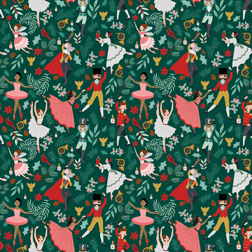 Nutcracker Tradition by Jennifer Long : Fabric Bundles Including Panel