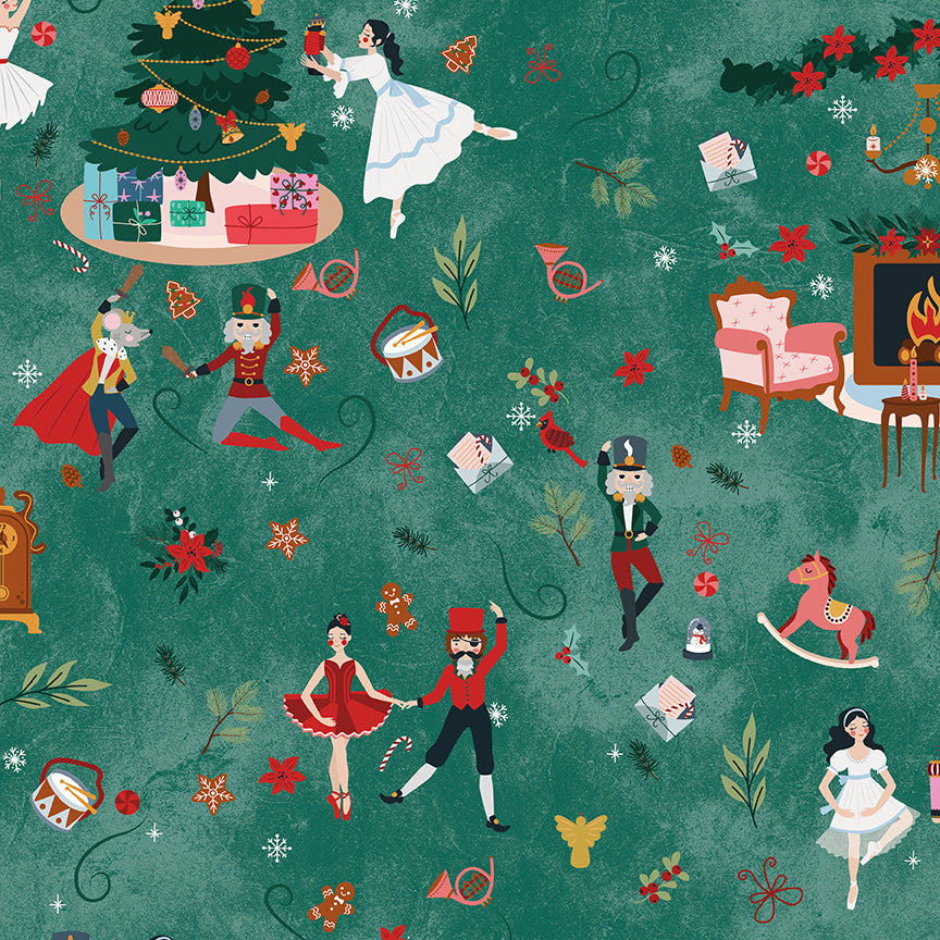 Nutcracker Tradition by Jennifer Long : Fabric Bundles Including Panel