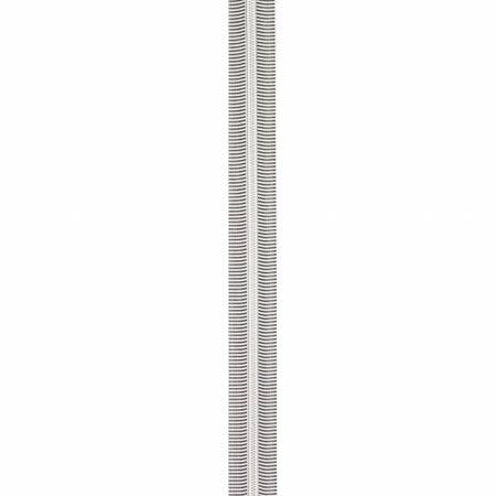 Nylon Coil Zippers: 3 Yards with 9 Pulls Black & White Stripe #5 - Special Order - Multiple Colors