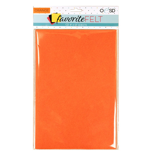 OESD Favorite Felt Orange 2pk # FELTORANGE - Special Order