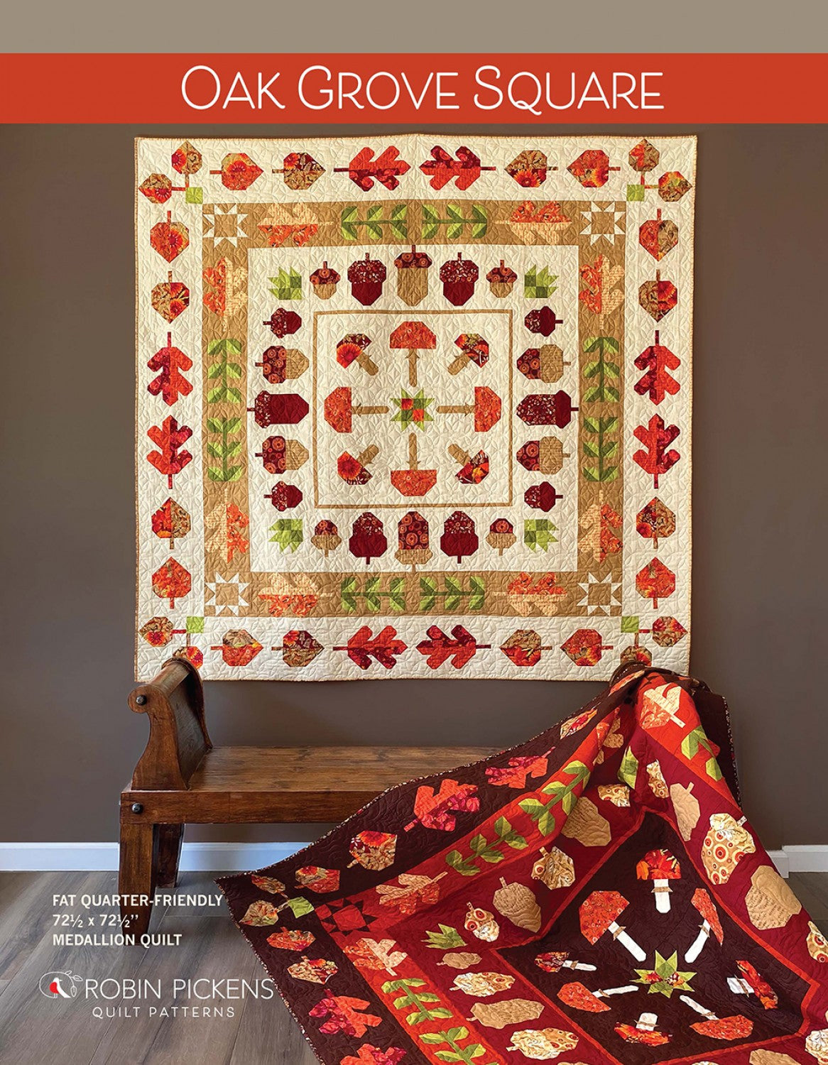 Oak Grove Square Quilt Pattern by Robin Pickens