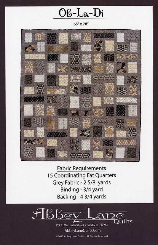 Ob-La-Di Quilt Pattern by Abbey Lane Quilts&nbsp;