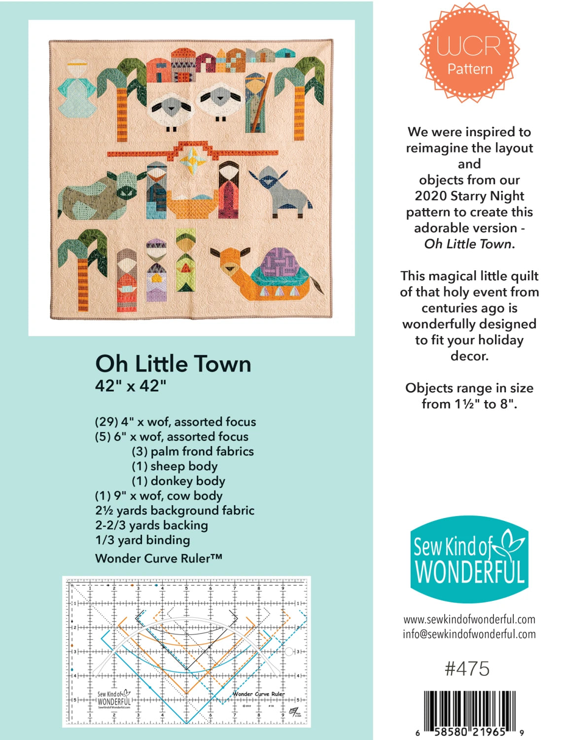 Oh Little Town Quilt Pattern by Sew Kind of Wonderful