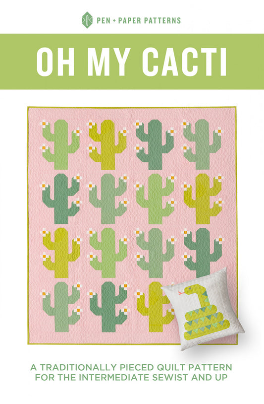 Oh My Cacti Quilt Pattern by Pen + Paper Patterns