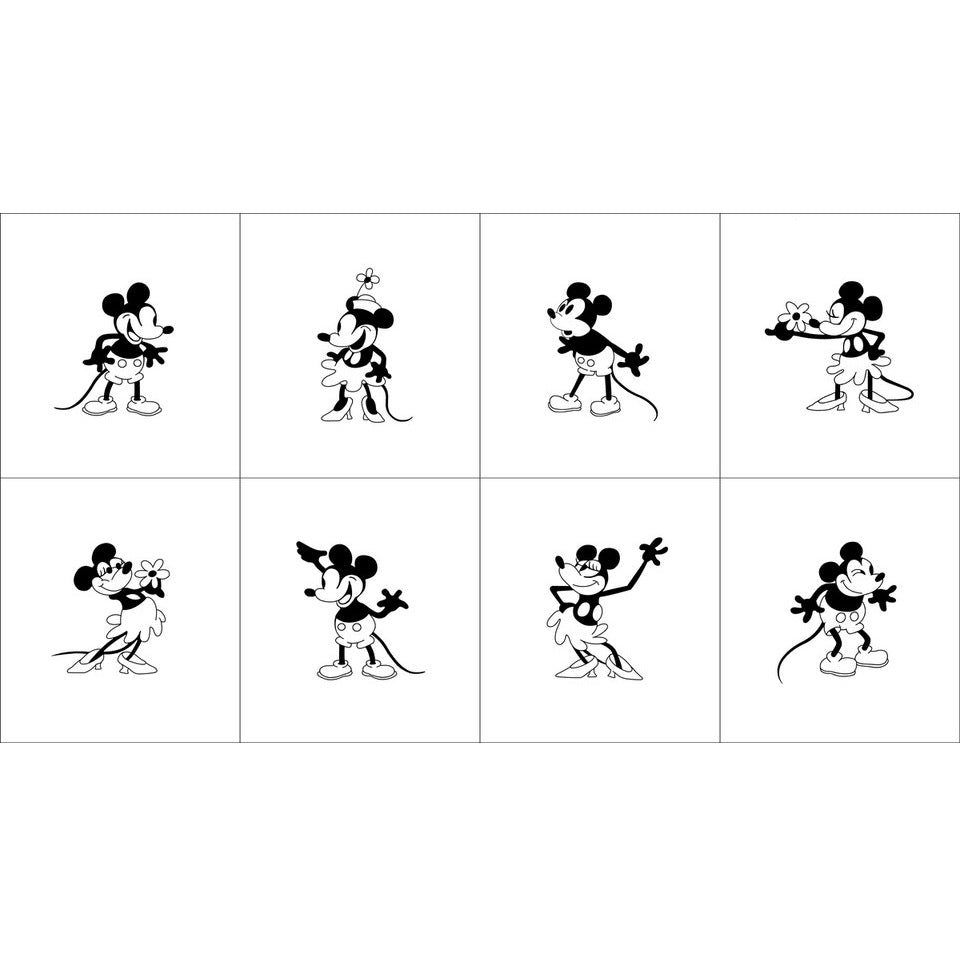 Oh Willie, You're So Fine by Chelsea DesignWorks : 24" Panel White/Black 9500B-09