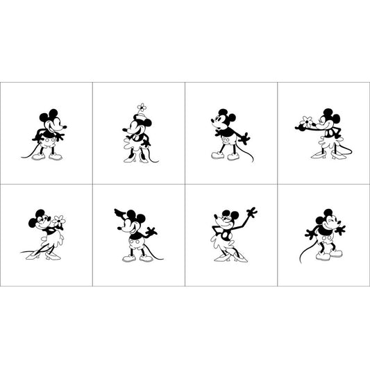 Oh Willie, You're So Fine by Chelsea DesignWorks : 24" Panel White/Black 9500B-09