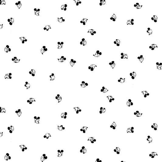 Oh Willie, You're So Fine by Chelsea DesignWorks : Small Tossed Heads White/Black 9497-09