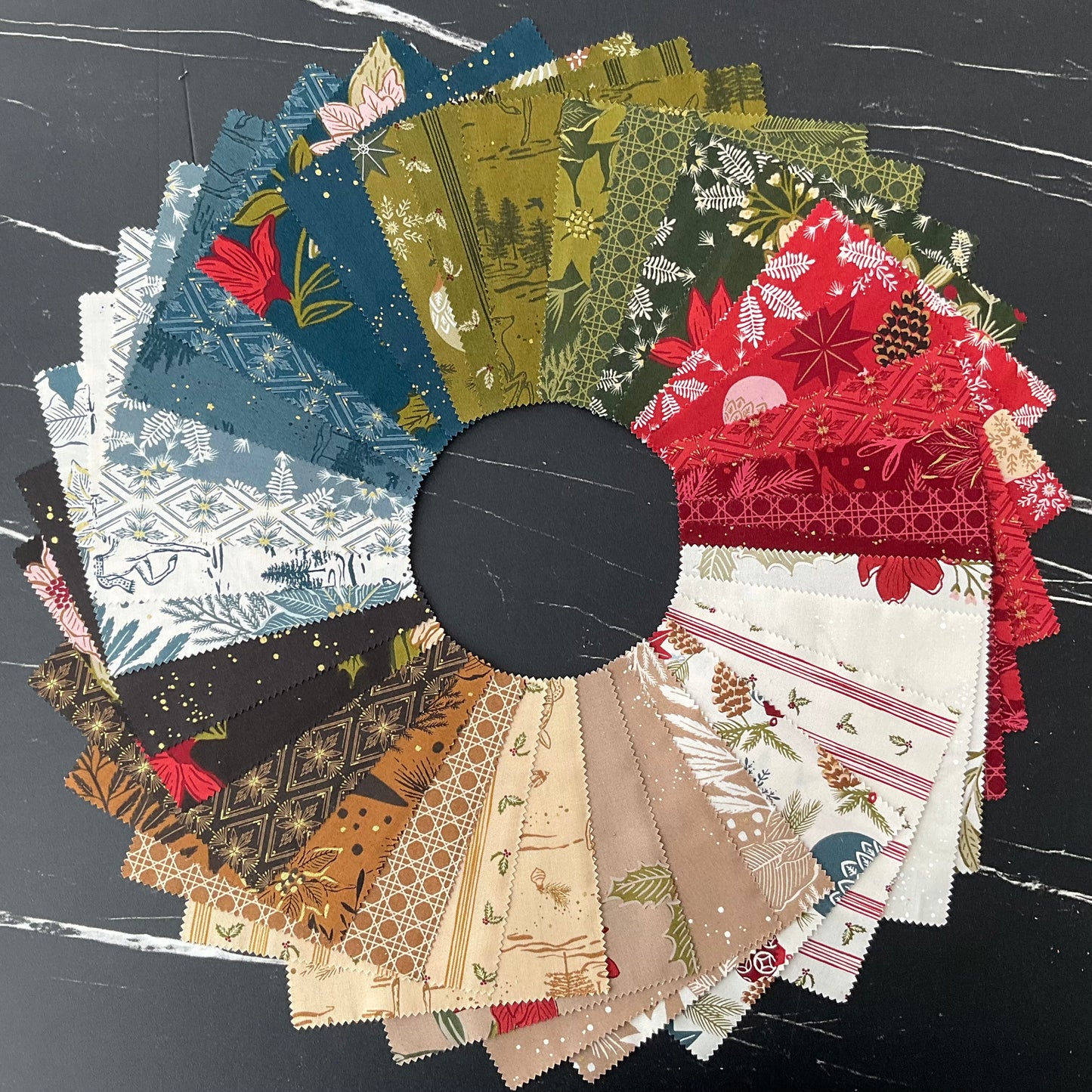 Old World Yuletide by Fancy That Design House : Charm Pack