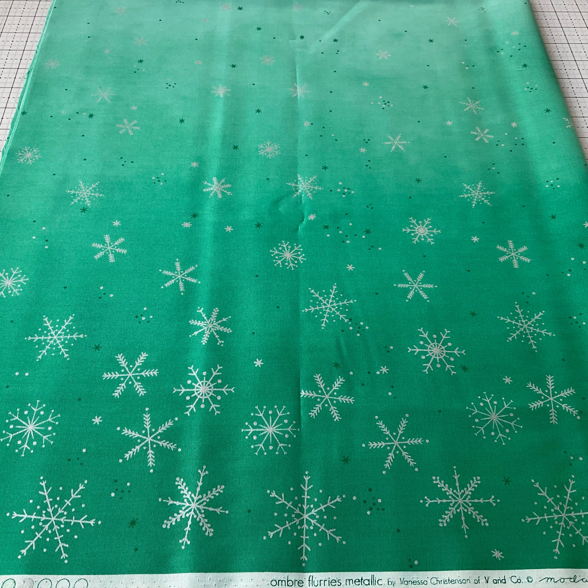 Ombre Flurries by V and Co. - Teal 10874 31MS