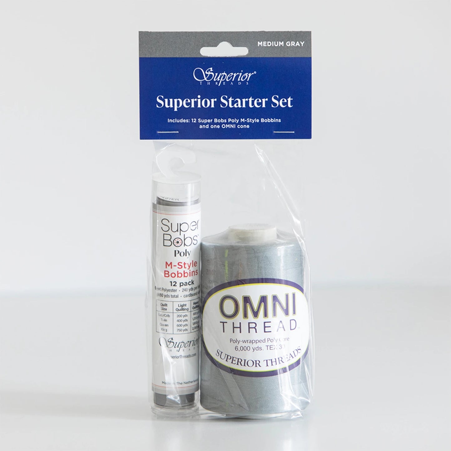 Omni and M-Style Super Bob Starter Set Medium Gray # 134-SET-MGRY - Special Order