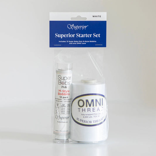Omni and M-Style Super Bob Starter Set White # 134-SET-WHT - Special Order