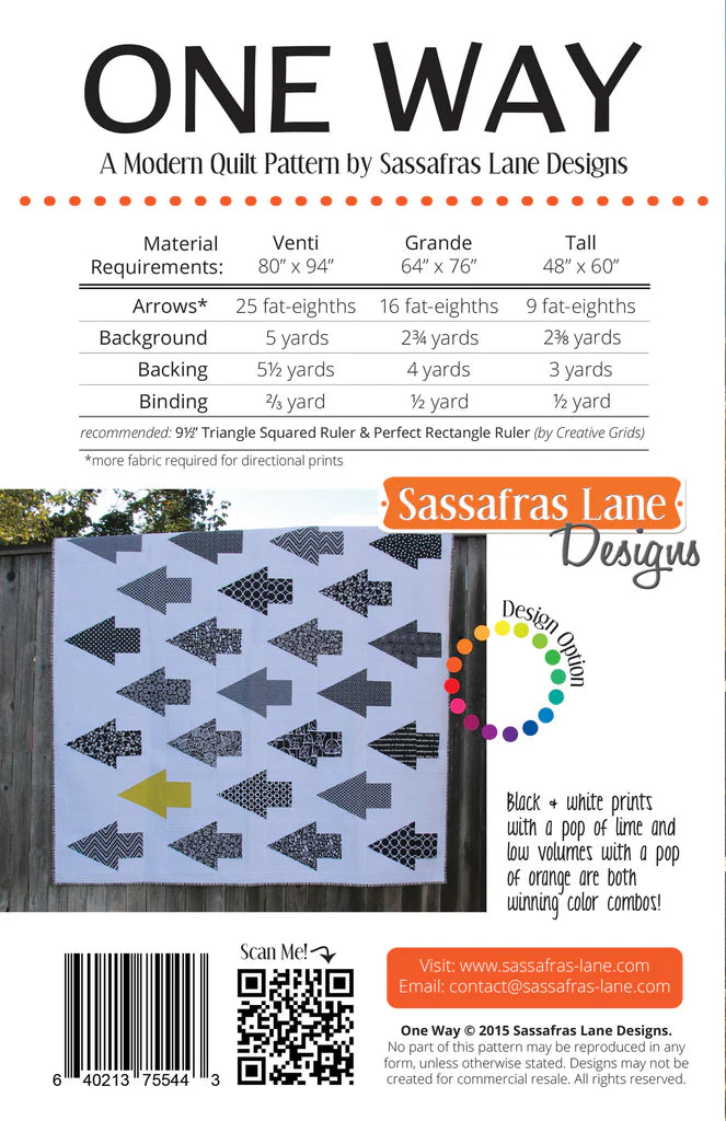 Miniatures by Whistler Studios & Ruby + Bee Solids : One Way Quilt Kit (Estimated Arrival Nov.2024)