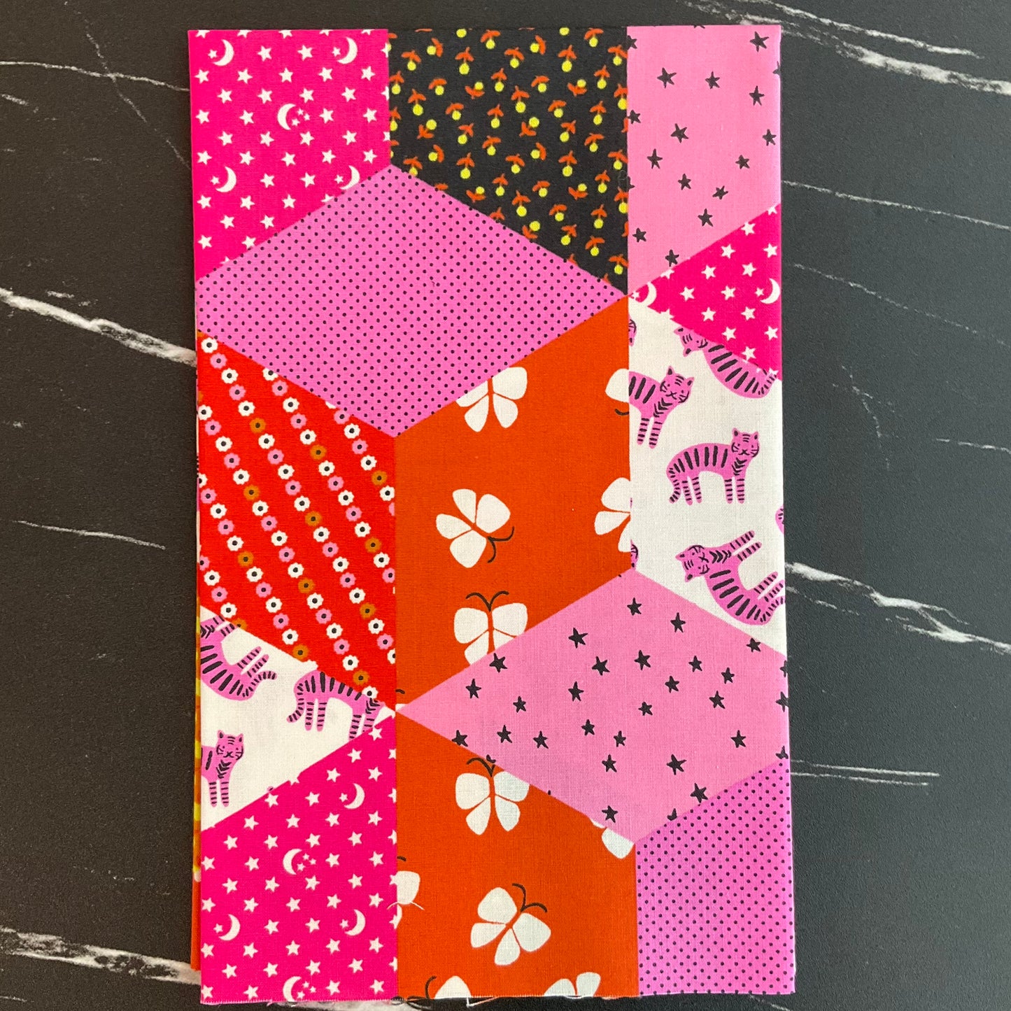 Ooh Lucky Lucky by Alexia Marcelle Abegg : Tumbling Blocks Lucky Pink RS4112 11