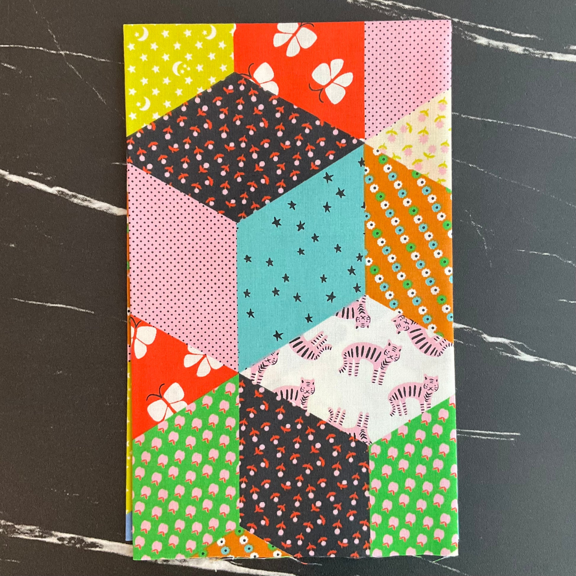 Ooh Lucky Lucky by Alexia Marcelle Abegg : Tumbling Blocks Vivid RS4112 16