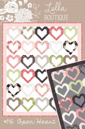 Open Heart Quilt Pattern by Lella Boutique