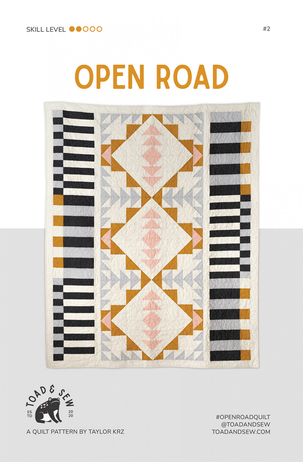 Open Road Quilt Pattern by Toad & Sew