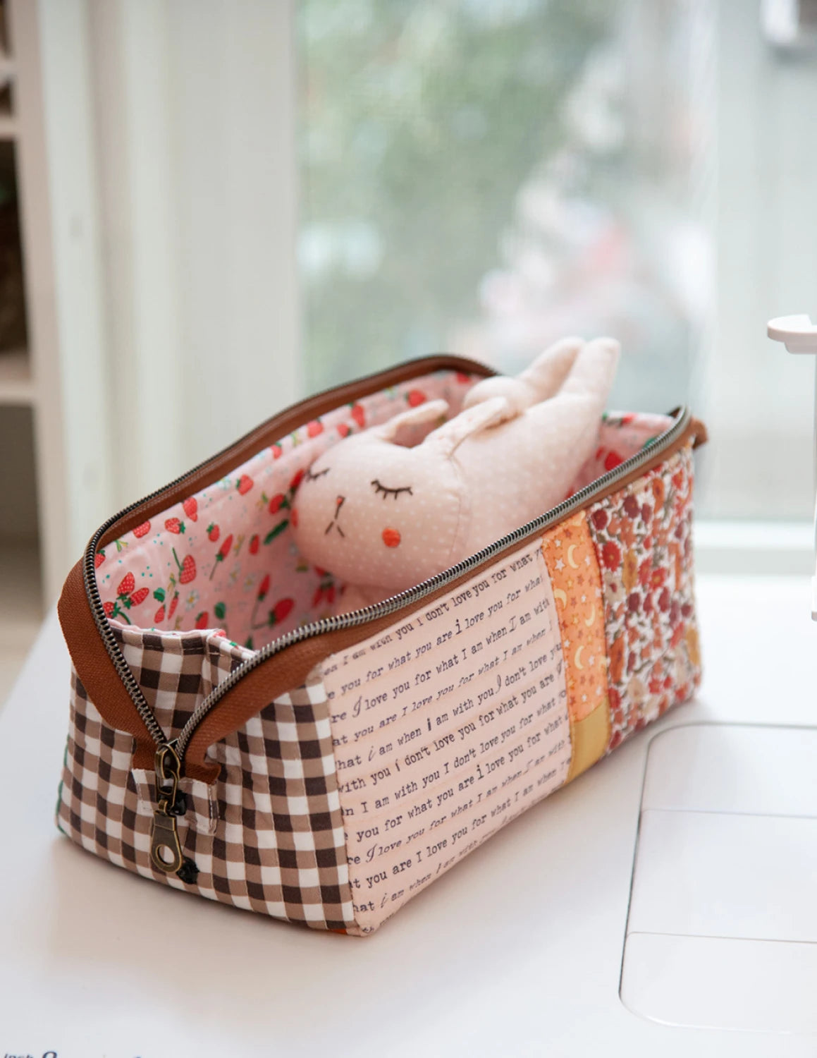 Open Up Box Pouch Pattern by Minki Kim - Special Order