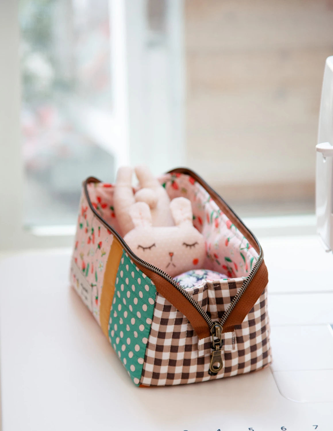 Open Up Box Pouch Pattern by Minki Kim - Special Order