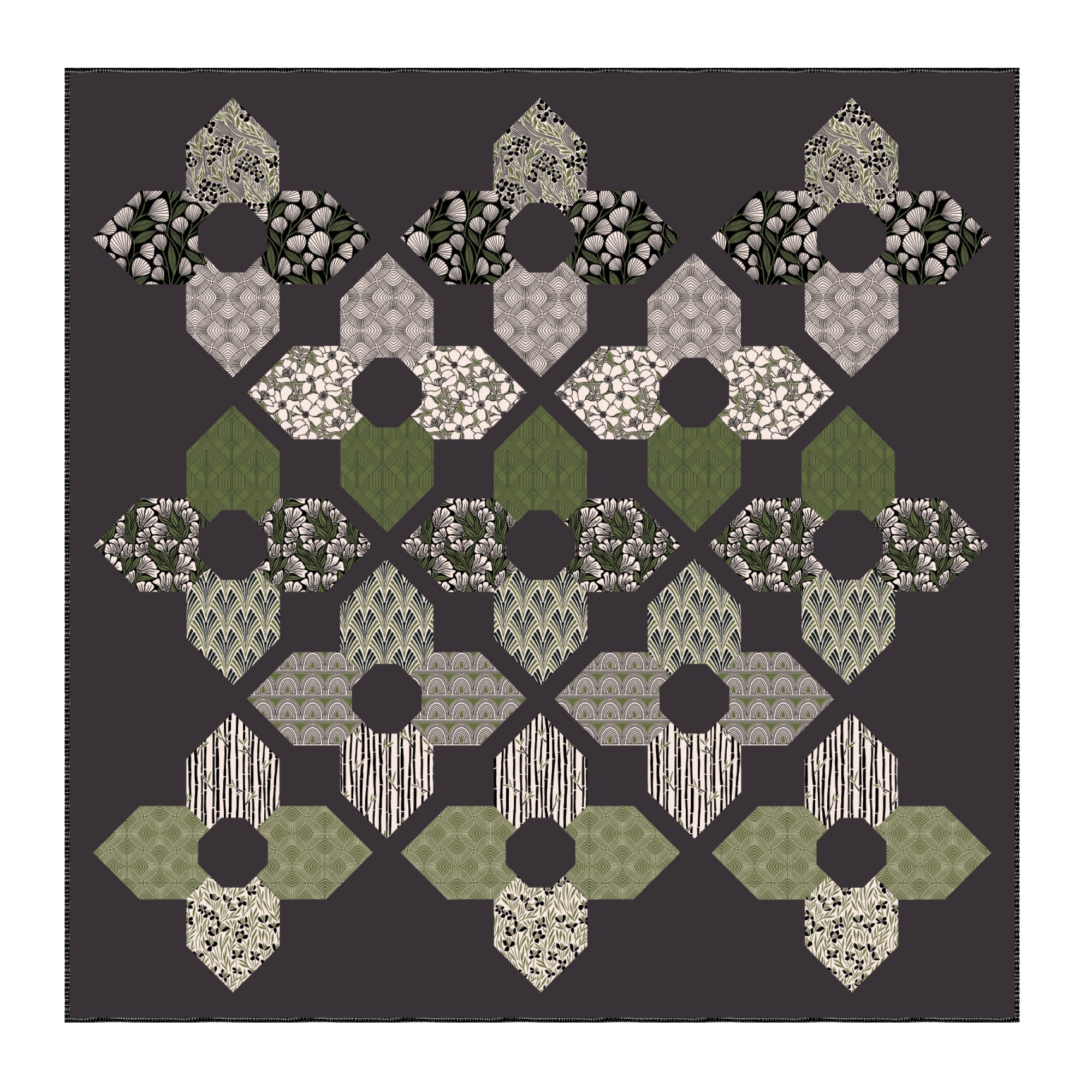 Orchid Garden Quilt Pattern by A Piece of Quiet Quilts – Modern Quilt Co.