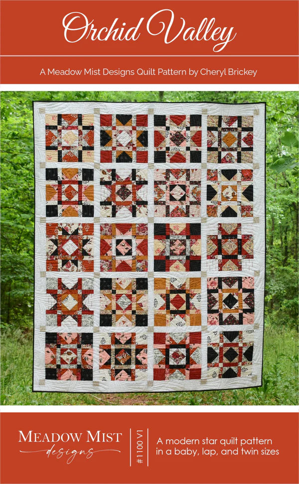 Orchid Valley Quilt Pattern by Meadow Mist Designs