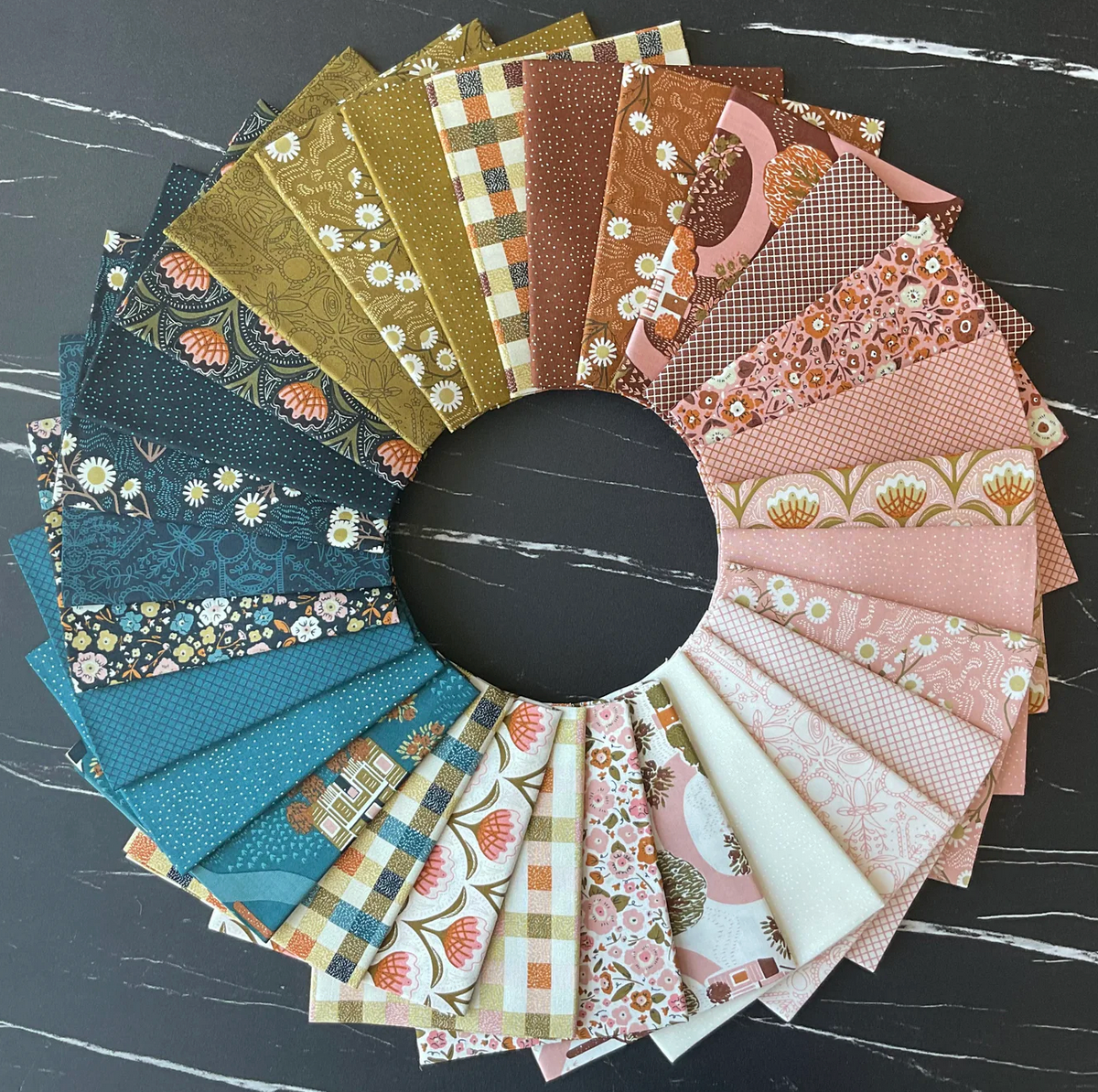 Oso Quilt Kit featuring Quaint Cottage by Gingiber