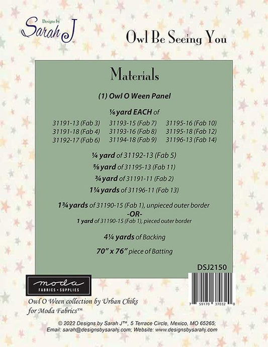 Owl Be Seeing You DSJ 2150 - Special Order