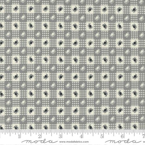 Owl O Ween by Urban Chiks - Spider Gingham Fog 31194 18