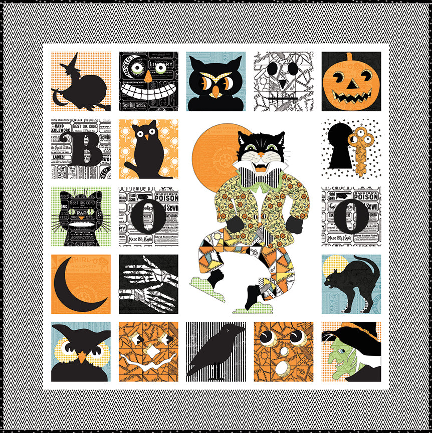 Masquerade Madness Applique Quilt Pattern by J. Wecker-Frisch