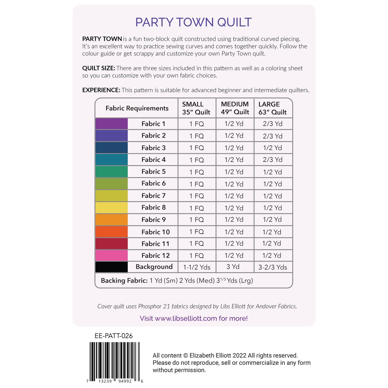 Party Town by Libs Elliott # PARTYTOWN-O - Special Order