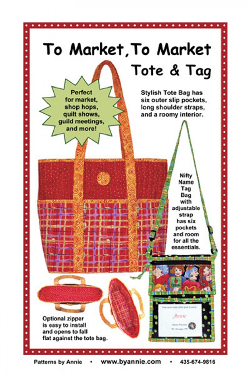 To Market, To Market Tote & Tag # PBA189 - Special Order