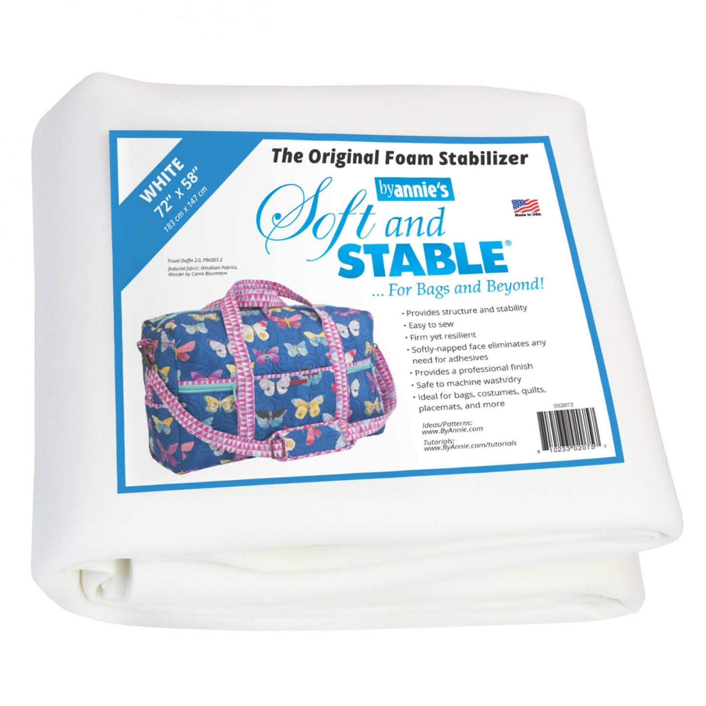 Soft and Stable White 100% Polyester Foam Stabilizer 72in x 58in # PBASS2072 - Special Order