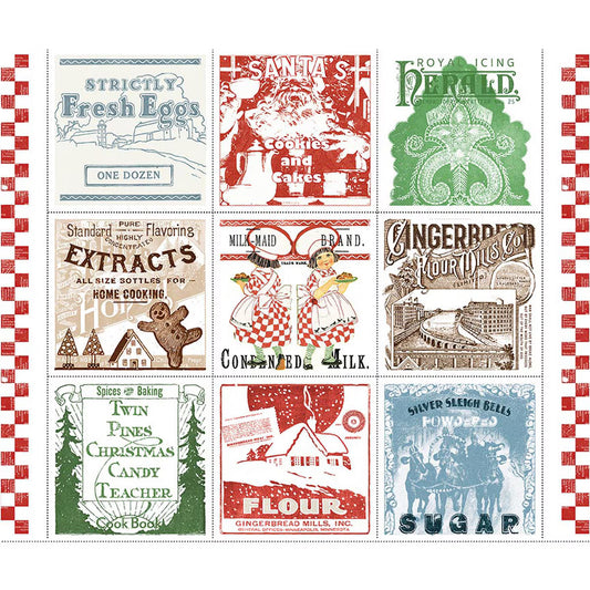 Gingerbread by J. Wecker Frisch : Flour Sack Large Patch Panel