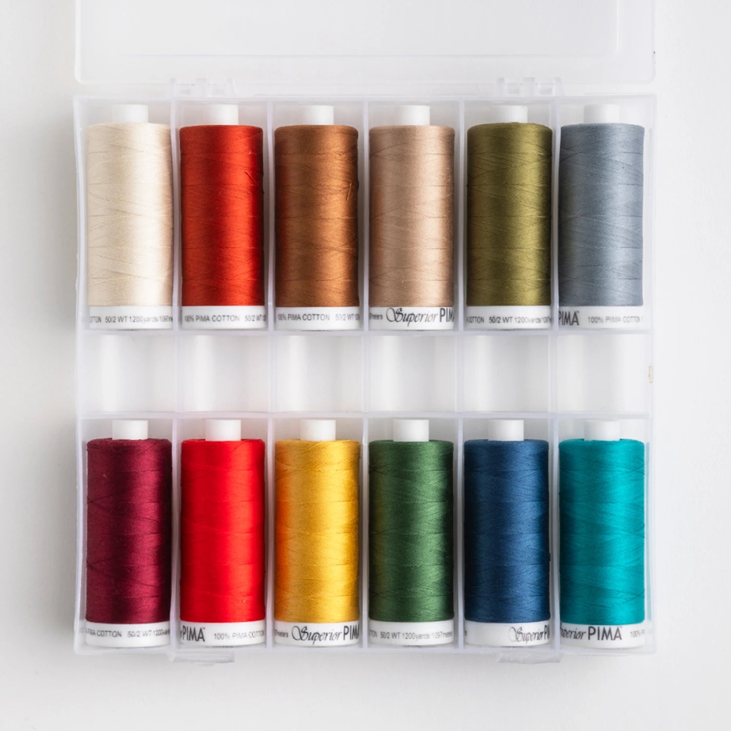 PIMA Autumn Holiday Thread Set 12 Spools # 201-SET-AHOLIDAY - Special Order