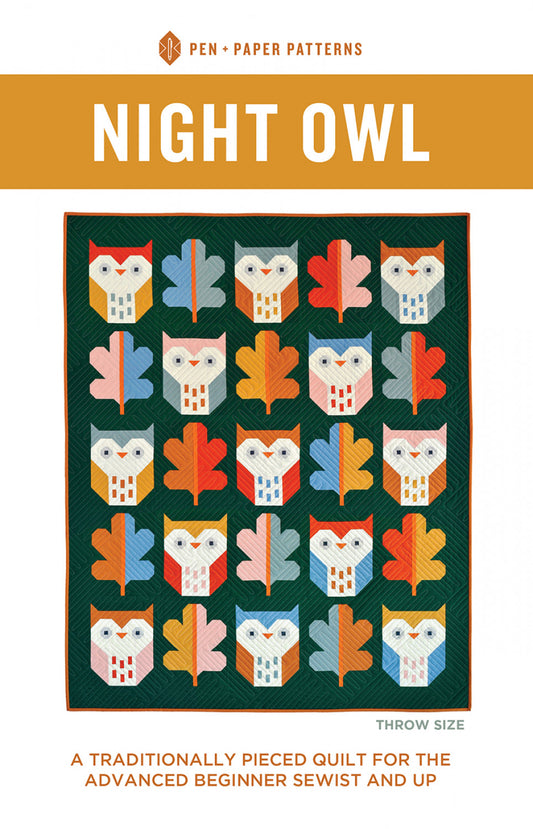 Night Owl Quilt Pattern # PPP44 - Special Order (expected 11/15/24)