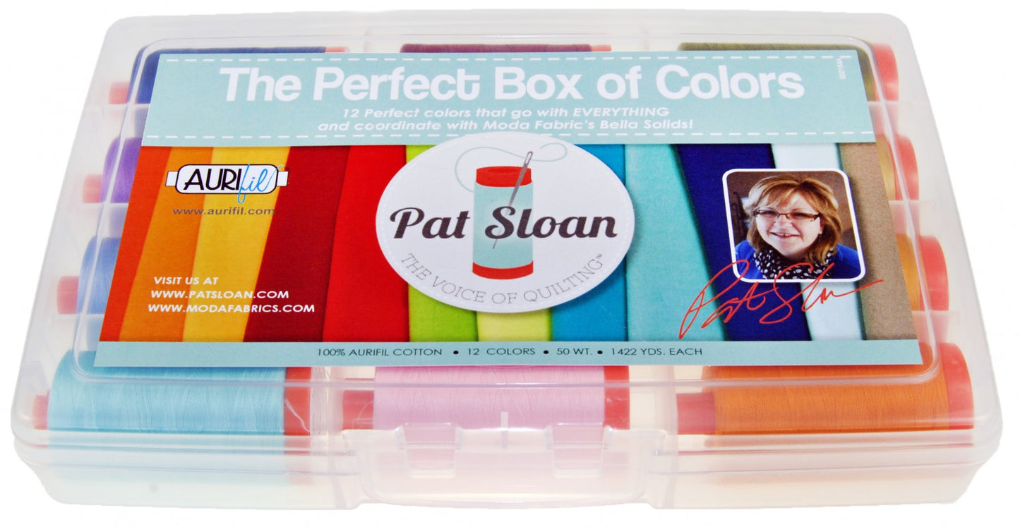 Pat Sloan Perfect Box of Colors # PSCB5012 12 Large Spools Cotton 50wt - Special Order