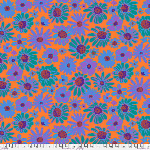 Kaffe Fassett Collective August 2024 - Bloomers Lilac PWBM093.ORANGE