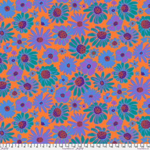 Kaffe Fassett Collective August 2024 - Bloomers Lilac PWBM093.ORANGE (Estimated Ship Date Aug. 2024)
