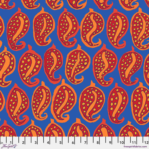 Kaffe Fassett Collective August 2024 - Pasha Paisley Blue PWBM096.BLUE