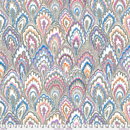 Kaffe Fassett February 2025 Collection: Marble Scallops Grey- PWGP207.GREY (Estimated Arrival Feb 2025)