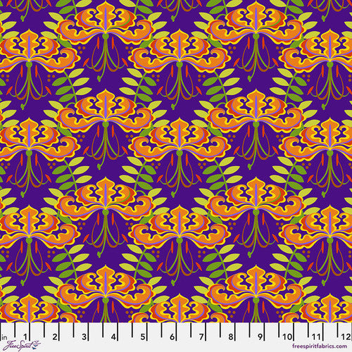 Gloriosa Garden by Jane Sassaman : Gloriosa Lily - Purple PWJS153.PURPLE
