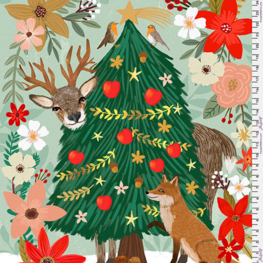 Esprit de Noël par Mia Charro - Panneau de pin de Noël PWMC068.XPANEL