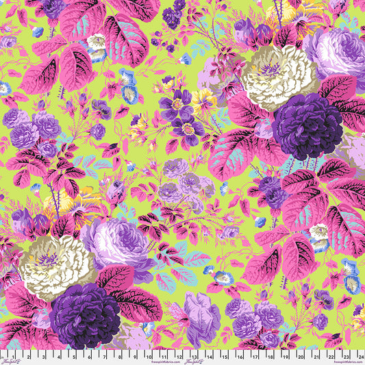 Kaffe Fassett February 2025 Collection: Grandi Floral Lime- PWPJ053.LIME (Estimated Arrival Feb 2025)